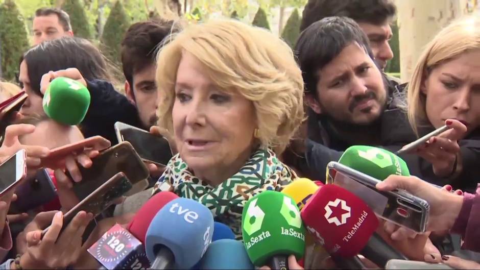 Aguirre satisfecha por "dar su versión de los hechos"