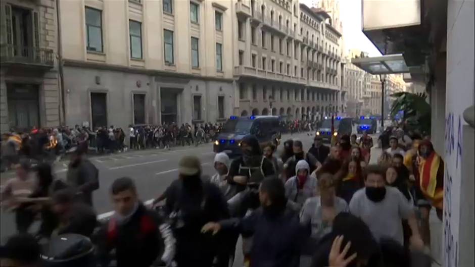 Quinta jornada de disturbios en Cataluña tras la sentencia del procés