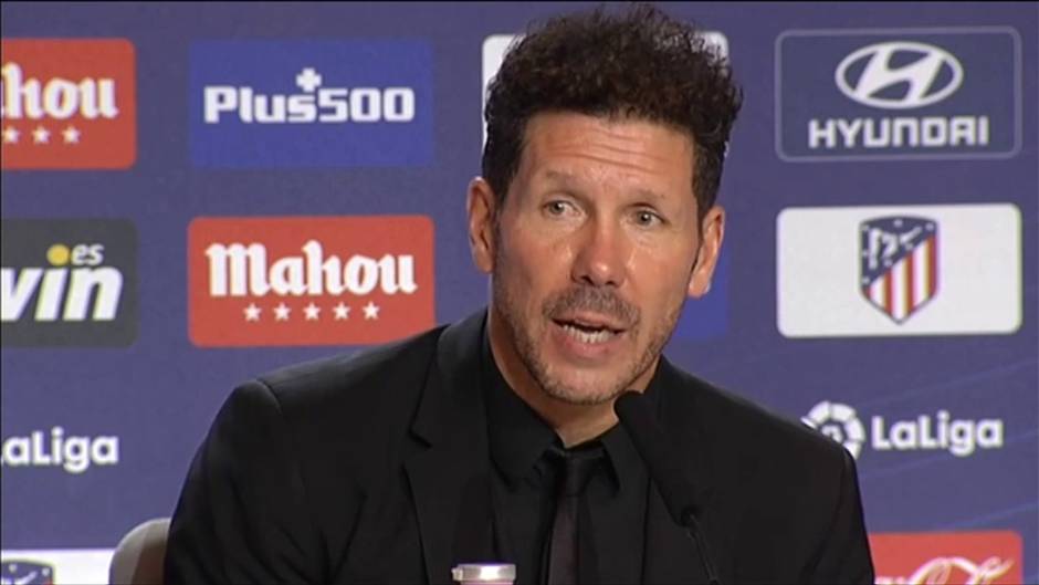 Simeone: "Hay quien busca culpables y quien tiene ganas de trabajar, los segundos se llevarán bien conmigo"