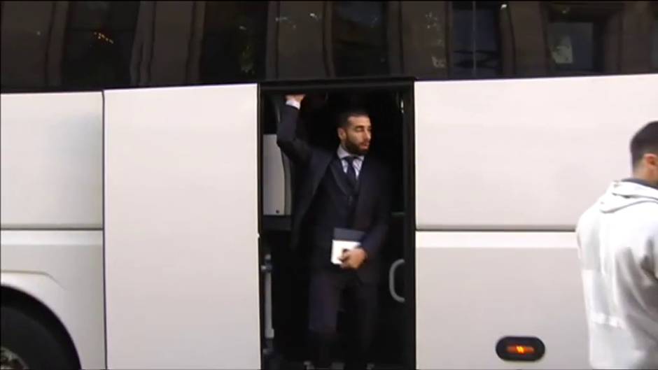 El Real Madrid llega a Estambul