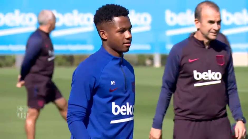 El Barça ya vuelve a entrenar tras ganar en Champions