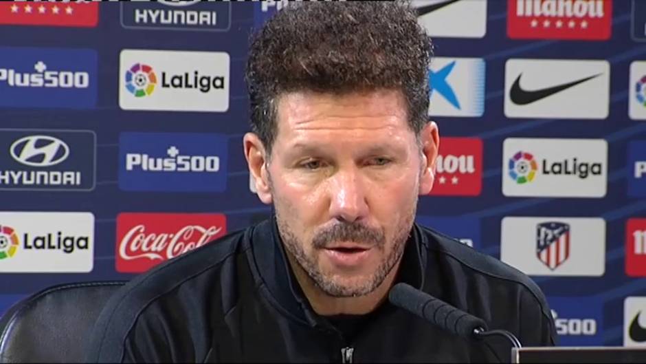 Simeone: "El partido de mañana será duro"