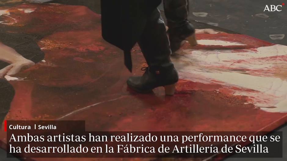 Rocío Molina deconstruye la obra pictórica realizada por Lita Cabellut para la Bienal de Flamenco