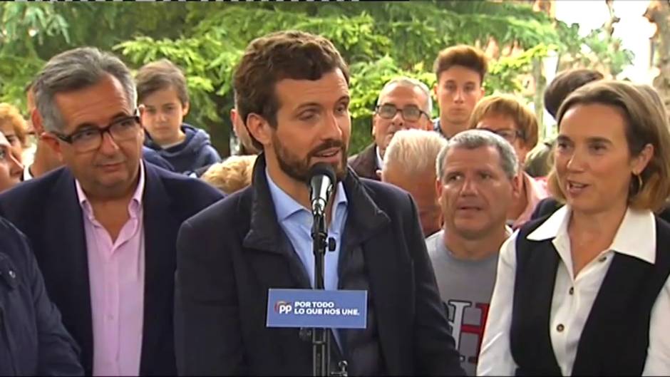 Casado asegura que el PP es la "única alternativa" a un gobierno del PSOE con UP y partidos independentistas