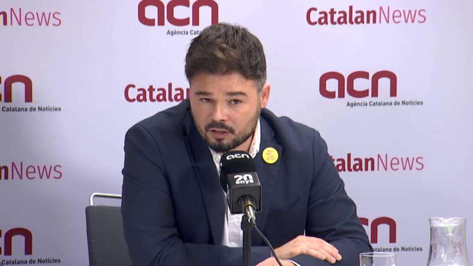 Rufián: "Los votos de ERC nunca son a cambio de nada"