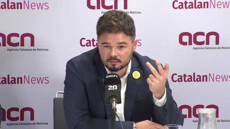 Rufián reitera que con este Sánchez "no se puede hablar"