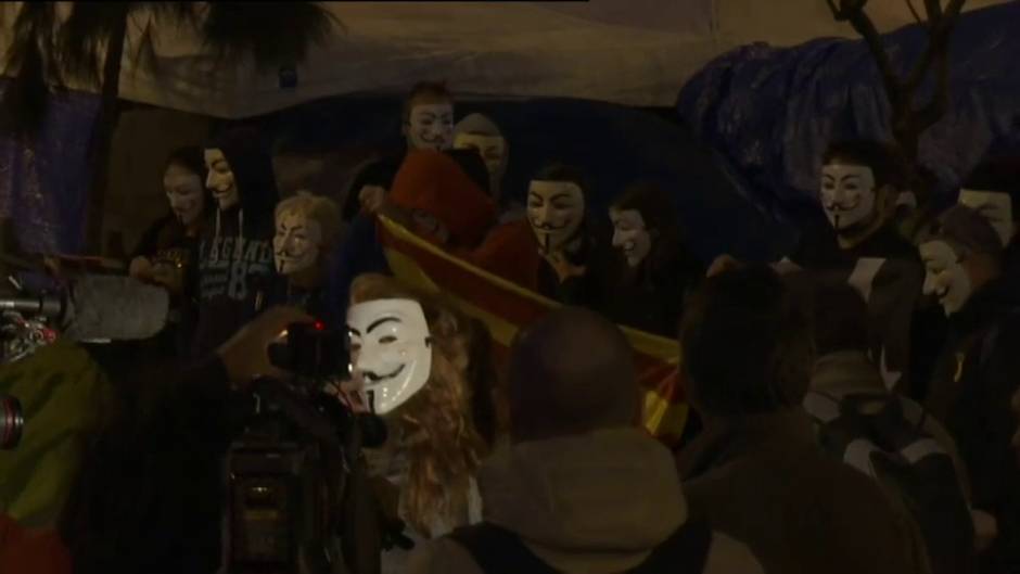 Anonymous invade Barcelona