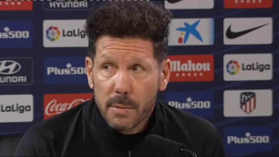 Simeone: "Necesitamos trabajar en la regularidad y eso te lo da el campo, no las palabras"