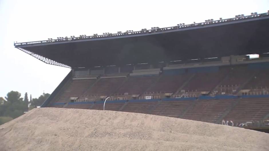 Continúan las demoliciones del estadio Vicente Calderón