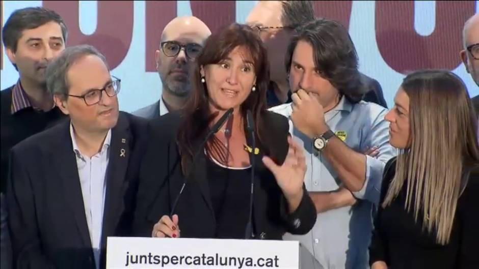 JxCat celebra el resultado electoral: "Nuestra estratregia es la de la política y el crecimiento del independentismo"
