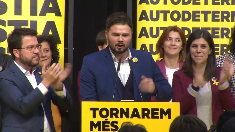 Rufián reivindica que "Cataluña ha sentenciado"