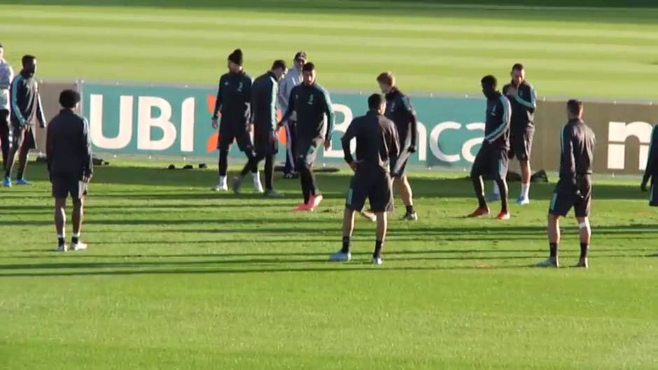 La Juventus ya se prepara para el partido contra el Atlético