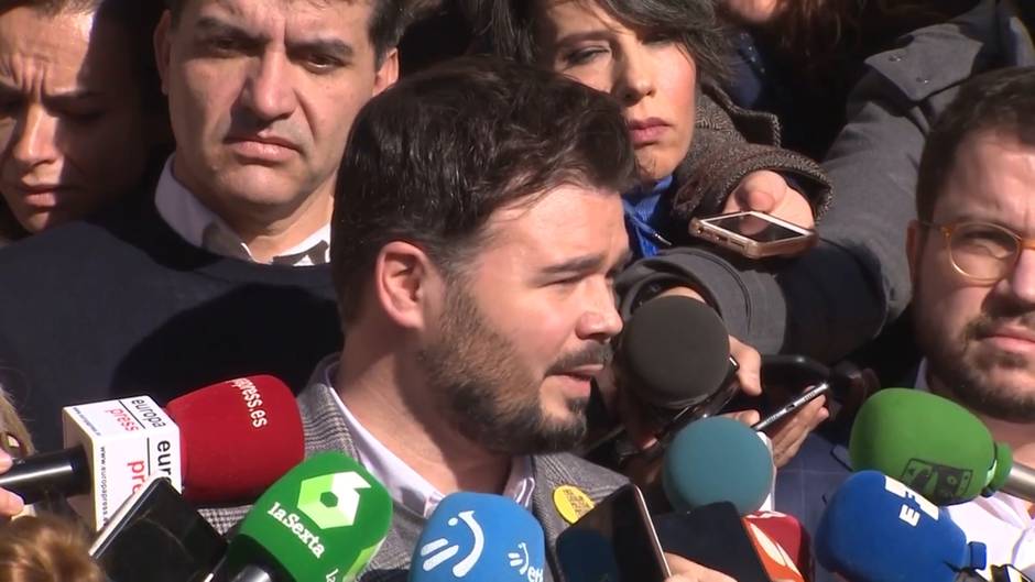 Rufián (ERC): "No nos van a taquigrafiar las reuniones"