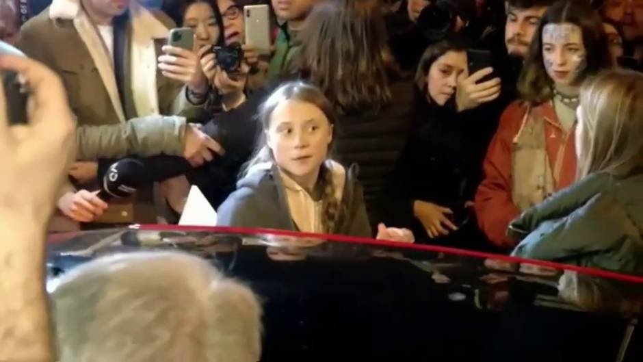 Greta Thunberg tiene que abandonar la Marcha por el Clima por motivos de seguridad