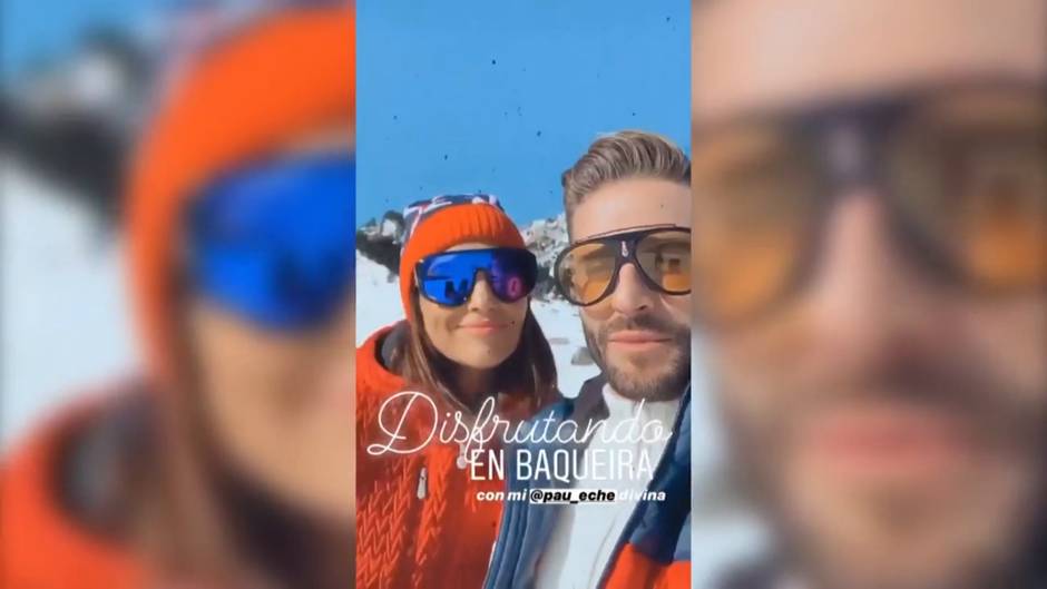 Paula Echevarria disfruta de la nieve junto con su hija y su pareja