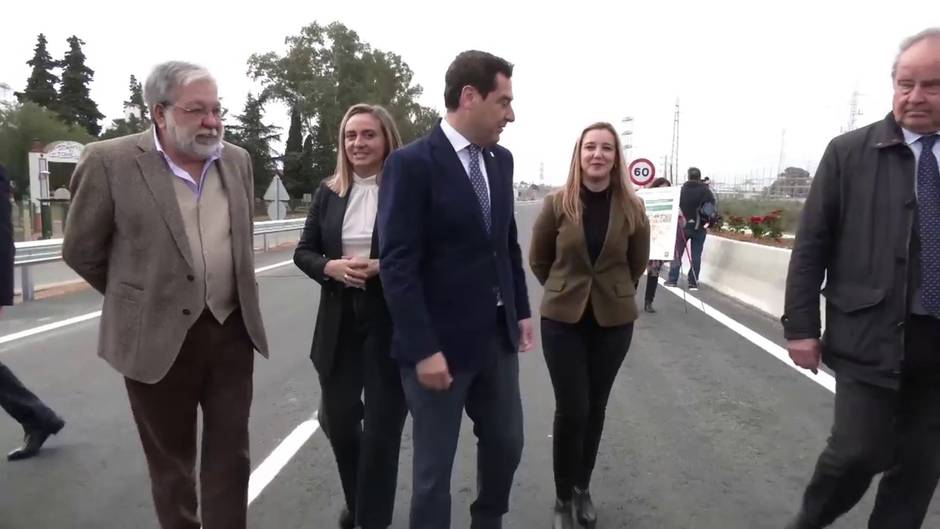 Moreno inaugura la duplicación de la carretera A-392