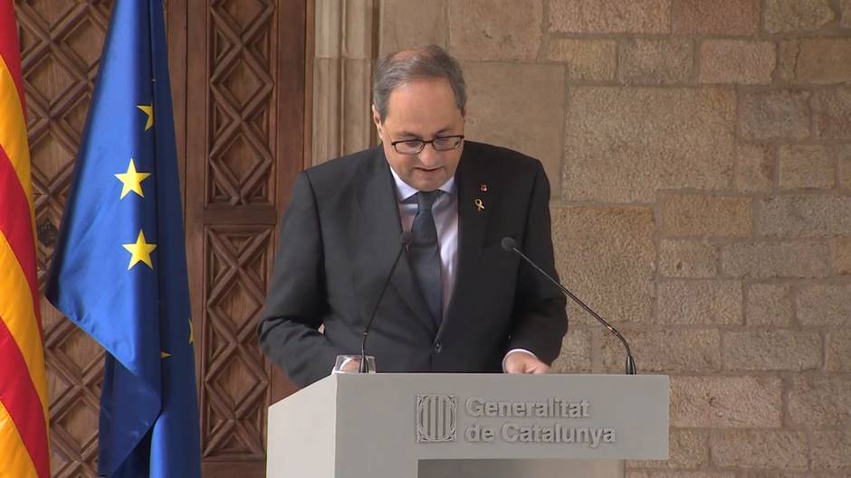 Torra: "A mi no me inhabilitará ningún tribunal"