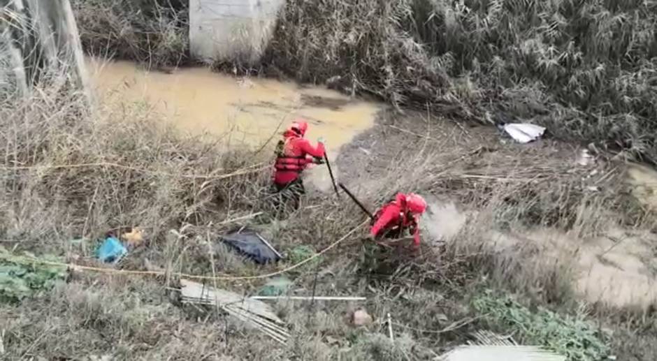 Inundación en el arroyo Miraflores de Sevilla