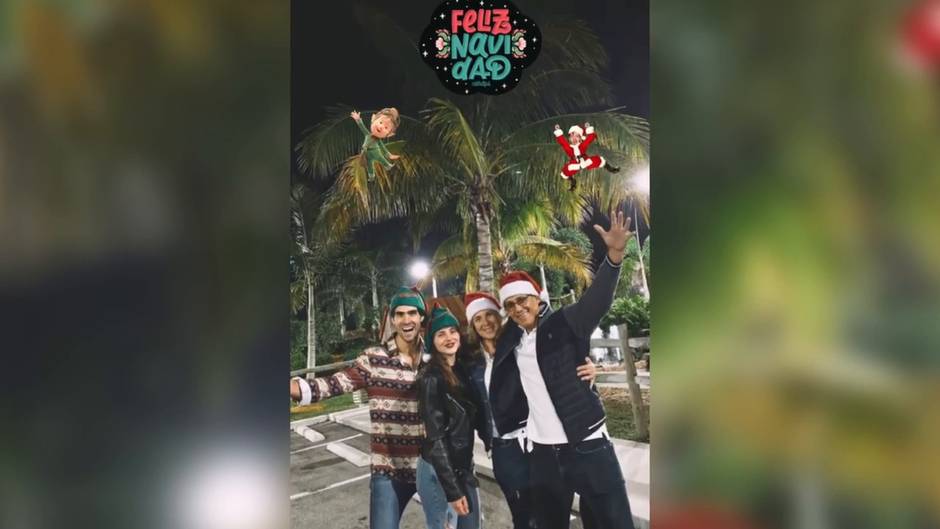 Andrea Duro y Juan Betancourt disfrutan sus primeras Navidades juntos