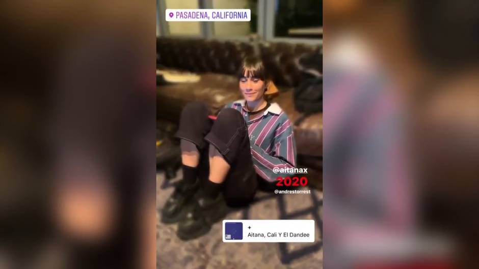 Aitana se encuentra en Los Ángeles junto con Cali y El Dandee