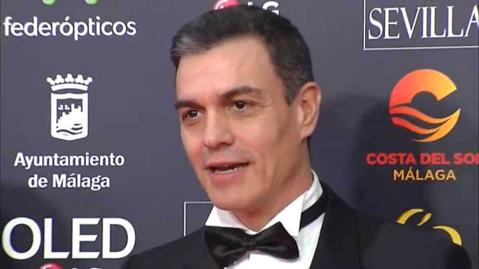 Pedro Sánchez asiste a la gala de los Goya en Málaga