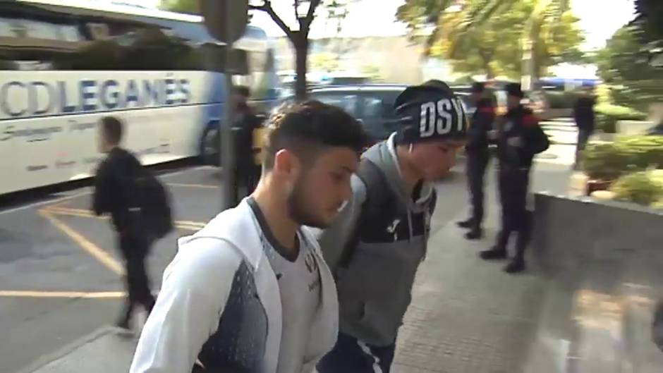 El CD Leganés ya ha llegado a Barcelona