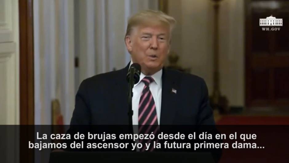 Trump asegura haber sido víctima de "una caza de brujas"