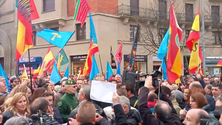 Concentración en contra de la transferencia de tráfico a Navarra