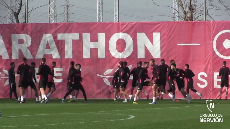 Carriço, principal ausencia en el entrenamiento del Sevilla