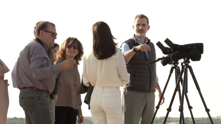 Los Reyes y Moreno visitan Doñana en su 50º aniversario