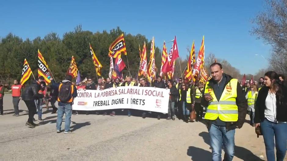 Huelga de los trabajadores de la petroquímica de Tarragona