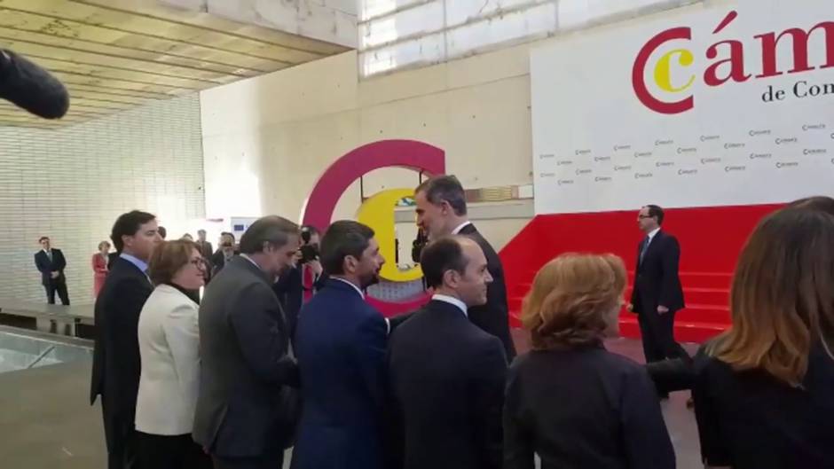 Felipe VI preside pleno extraordinario de la Cámara de Comercio