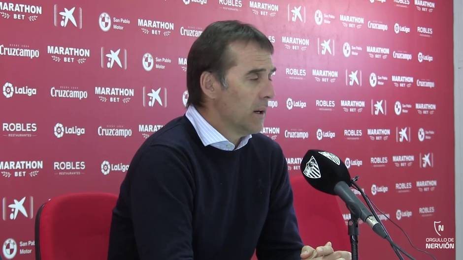 Lopetegui asegura que el Sevilla FC peleará para que sus sueños se hagan realidad