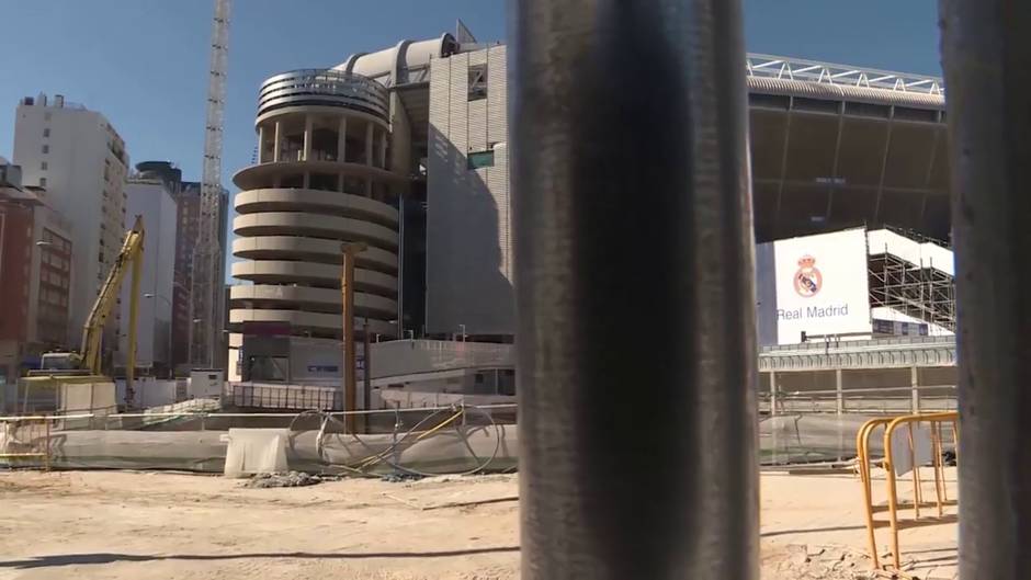Avanzan a buen ritmo las obras en el Santiago Bernabéu