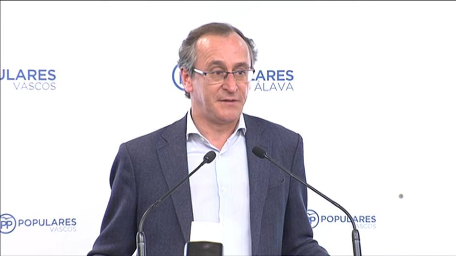 Alfonso Alonso dimite como presidente del PP vasco y abandona la política