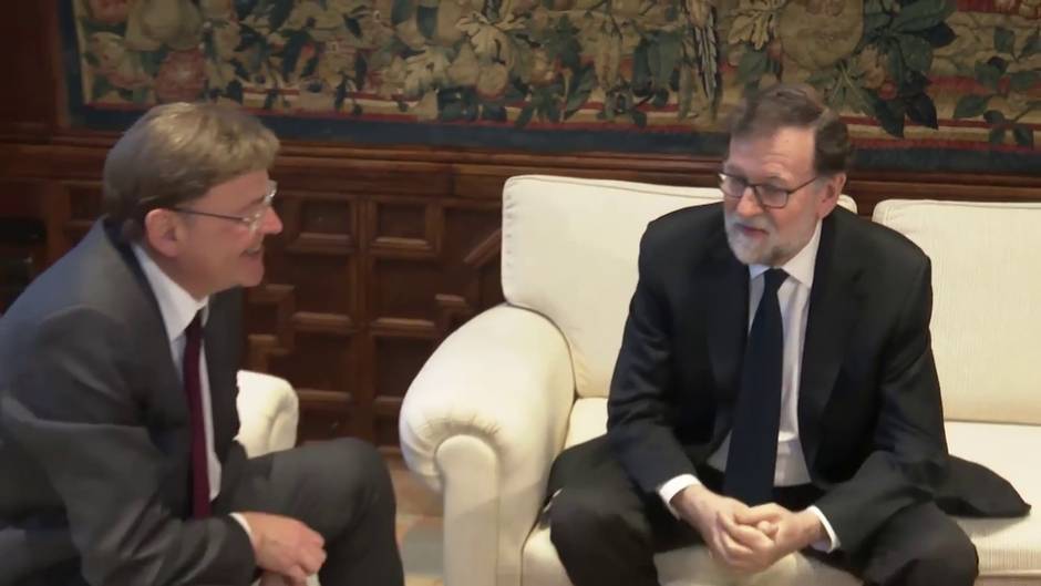 Puig recibe en audiencia al expresidente del Gobierno, Mariano Rajoy
