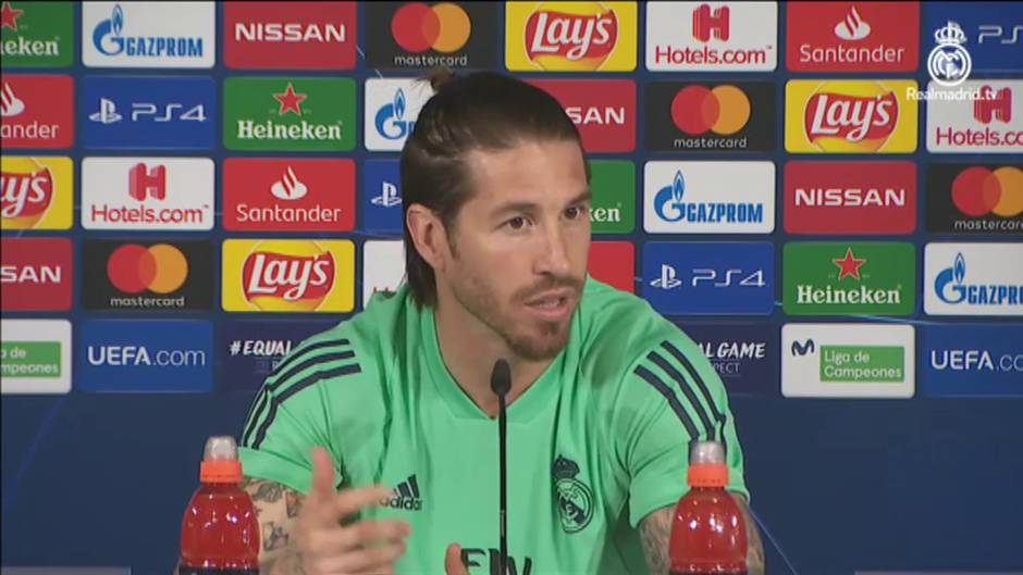 Sergio Ramos: "Es un poco ventajista hablar ahora de falta de gol"