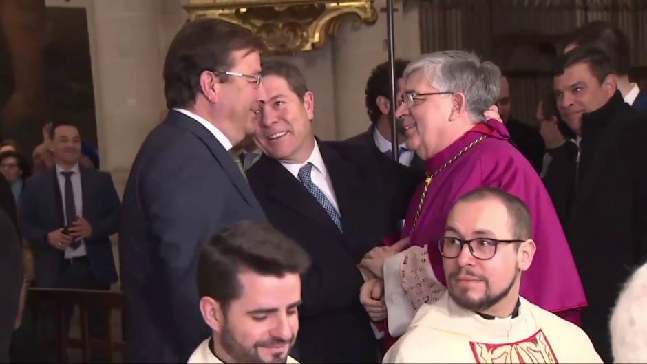 Cerro Chaves, durante la misa en la que recibe el báculo