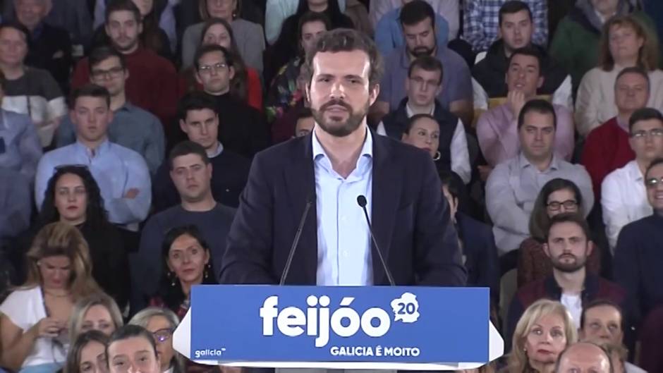 Casado afea a Sánchez que vaya a Euskadi a "meterse con Feijóo"