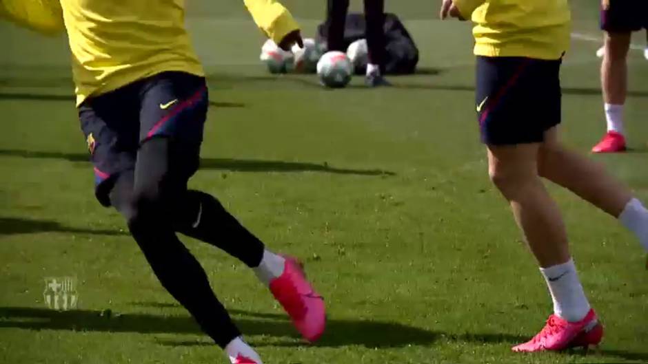 Ambiente más frío en el primer entrenamiento del Barça tras el clásico