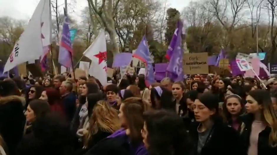 Cánticos por el Día Internacional de la Mujer en Madrid