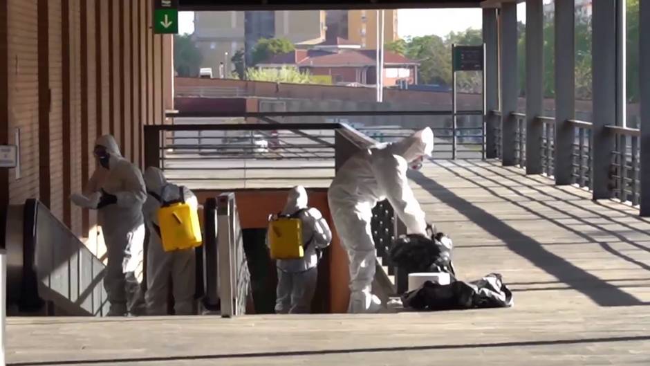 La UME en la estación de Santa Justa de Sevilla