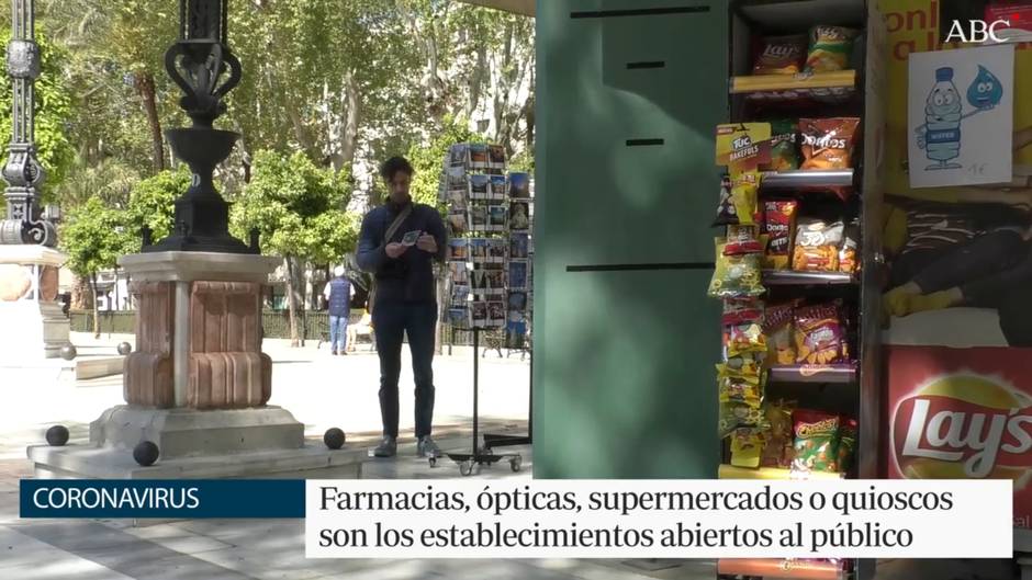 Primer día de confinamiento en Sevilla con calles semivacias