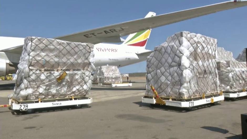 Venezuela recibe 55 toneladas de material sanitario de China para luchar contra el coronavirus