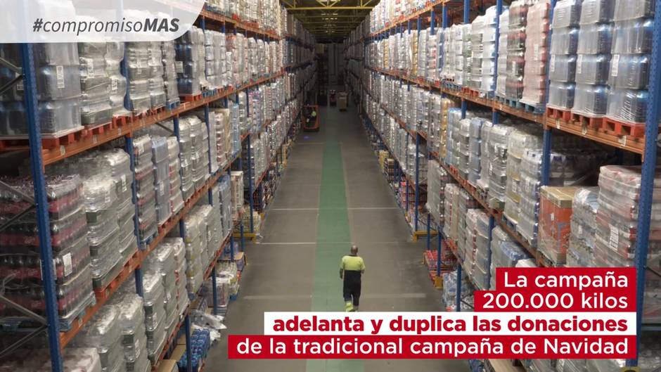 Grupo MAS adelanta y duplica su tradicional campaña de Navidad con la donación de 200.000 kilos de alimentos