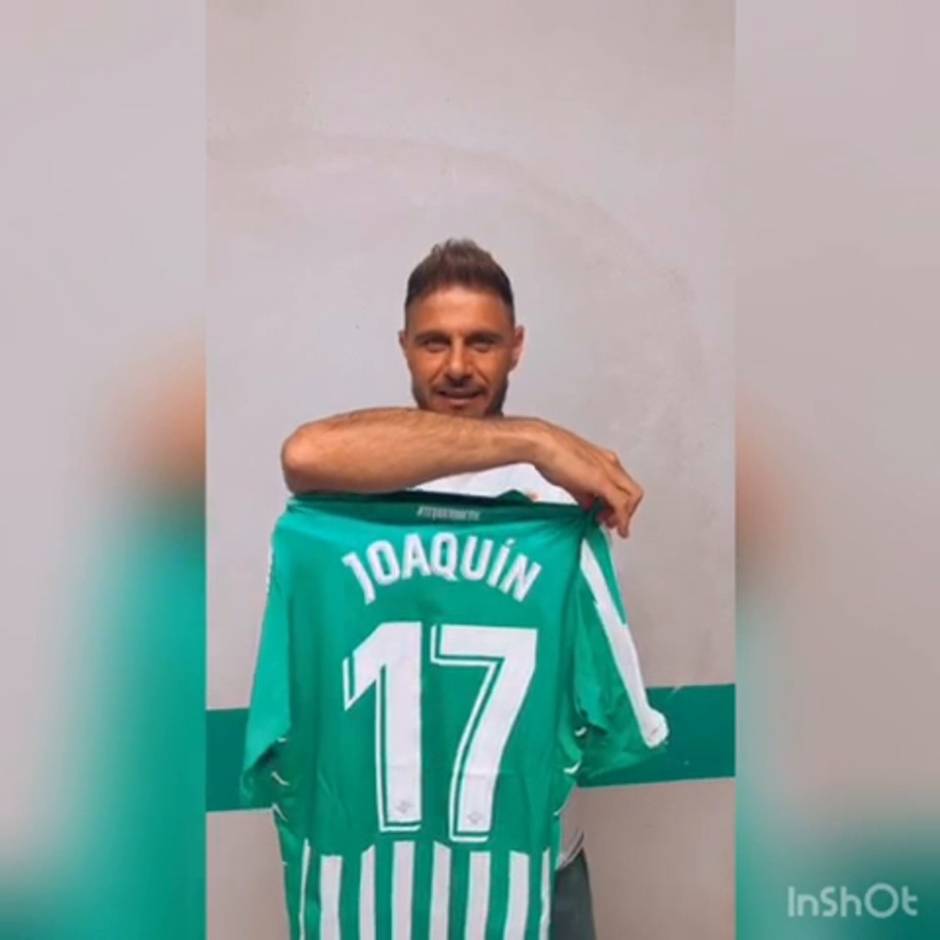 Subasta camiseta de Joaquín, el capitán del Betis, para El Puerto