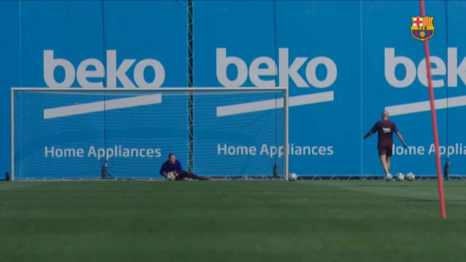 Vuelven los rondos al entrenamiento del Barça para potenciar la parte física