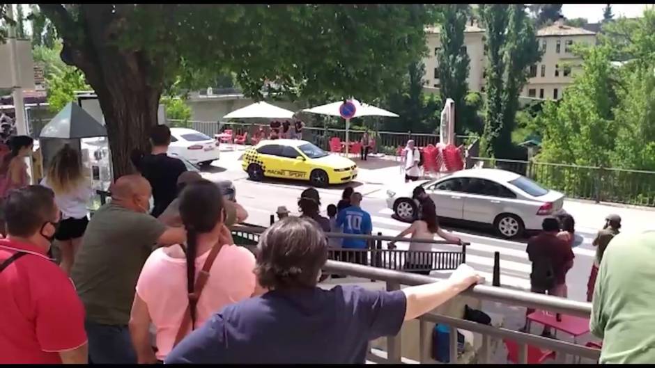 Varias personas se manifiestan contra el Gobierno en Cuenca