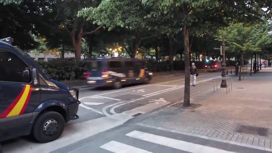 Manifestación en Pamplona a favor del preso de ETA Patxi Ruiz