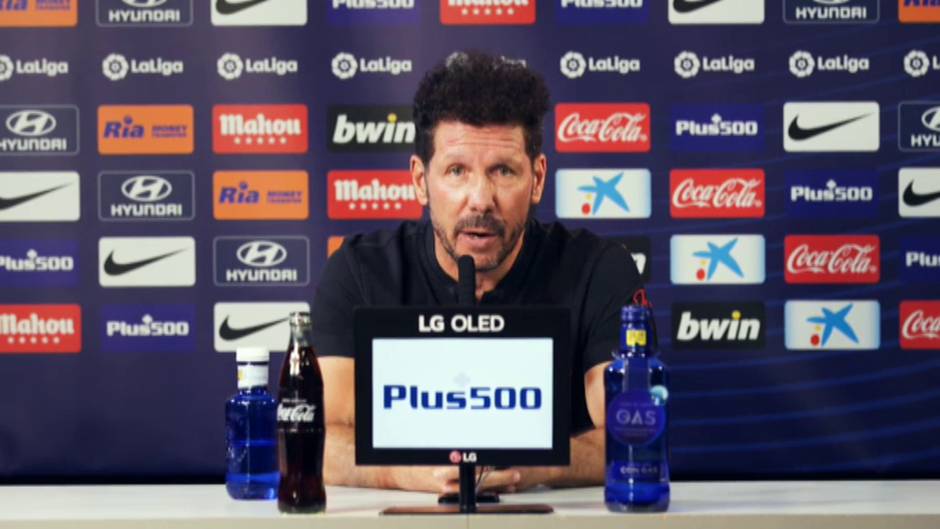 Simeone: "Tres minutos pueden ser determinantes, perdimos una final de Champions por tres minutos"